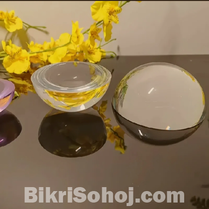 Half Crystal glass paper weight